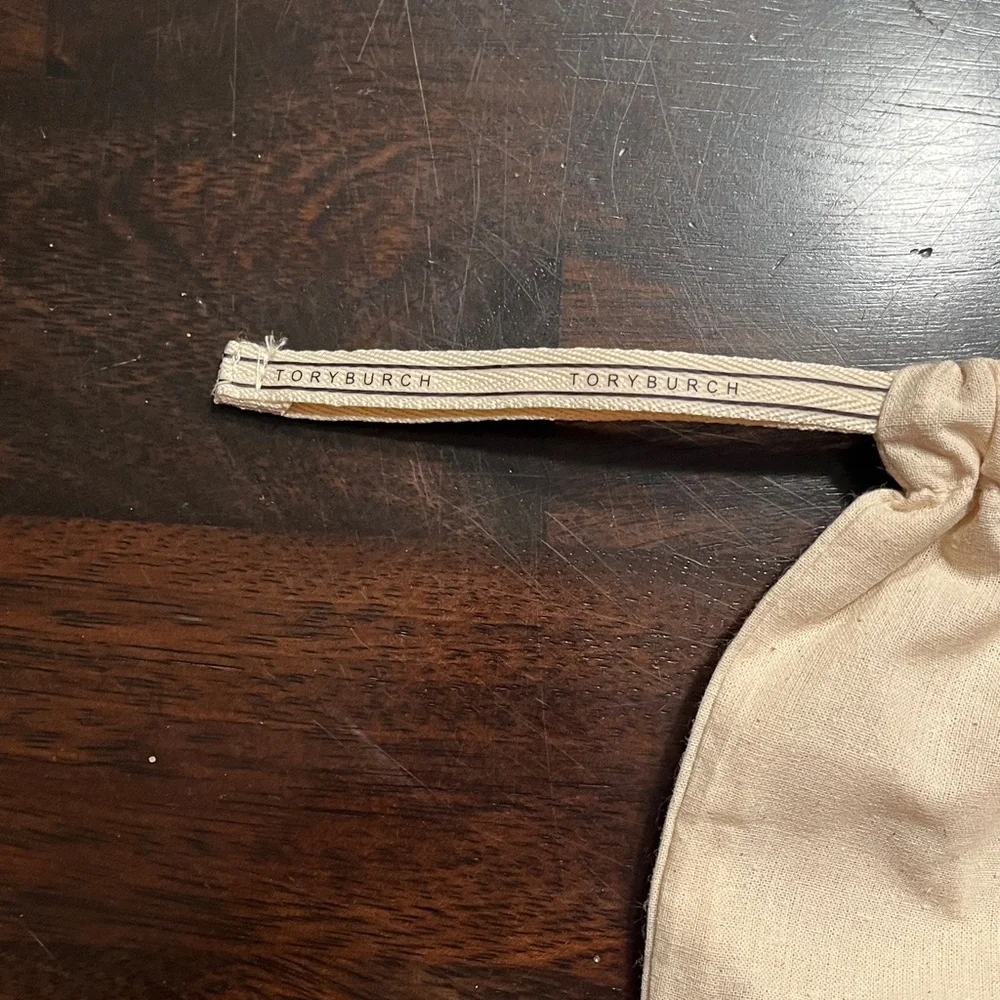 Set of 2 Tory Burch Drawstring Cotton Dust Bags, Approx 12” Wide x 14.5” Tall
